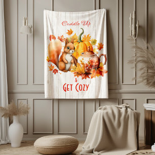 Cuddle Up & Get Cosy – Fall Fleece Blanket