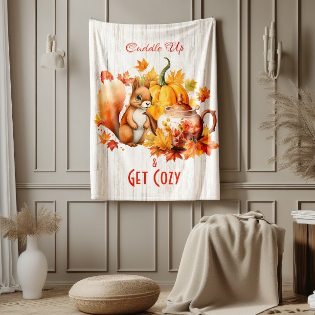 Cuddle Up & Get Cosy – Fall Fleece Blanket (Creator Uploaded)