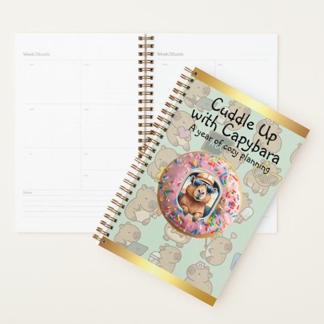 Cuddle Up with Capybara: A Year of Cozy Planning Planner (Display)