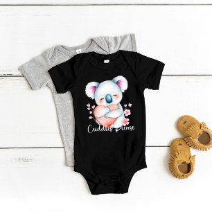 "Cuddles Please" Adorable Koala Bear Baby Bodysuit