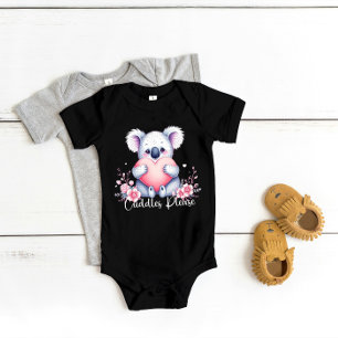 "Cuddles Please" Cute Koala Bear  Baby Bodysuit