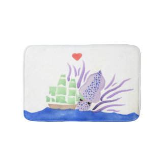 Cuddles the Kraken Small Bath Mat