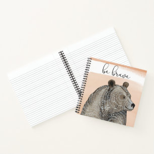 Cuddlies Bear   Be Brave Notebook