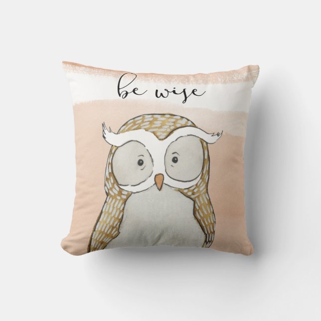 Cuddlies Owl | Be Wise Cushion (Front)