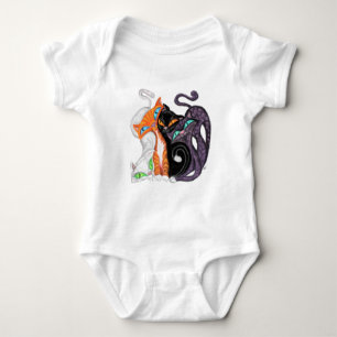 Cuddling Cats Baby Bodysuit - Hugs - Painting