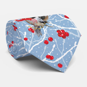 Cuddling Chickadees Romance Tie