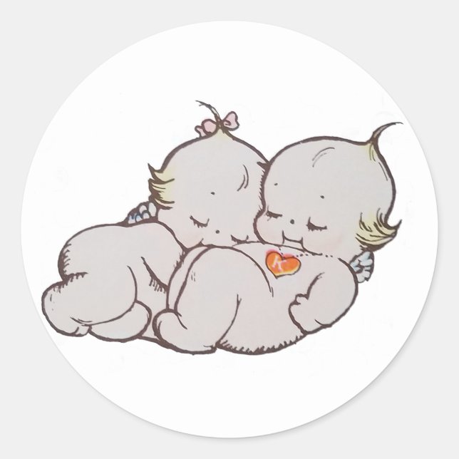 Cuddling Kewpies Stickers (Front)