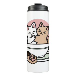 Cuddling Kitties in a Cup - Adorable Tea Time