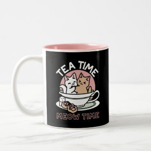 Cuddling Kitties in a Cup - Adorable Tea Time