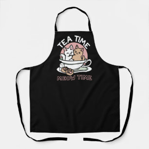 Cuddling Kitties in a Cup - Adorable Tea Time Apron