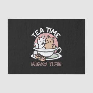 Cuddling Kitties in a Cup - Adorable Tea Time Tissue Paper