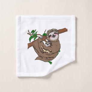 Cuddling Sloth Bath Towel Set