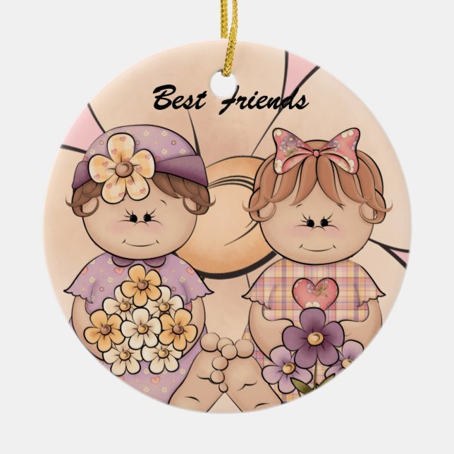 Cuddly Baby Best Friends Ornament (Front)