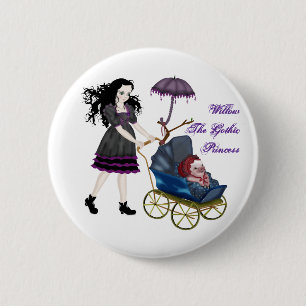 Cuddly Bacon White Button Pin