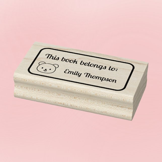 Cuddly Bear 'This Book Belongs To' Stamp (Creator Uploaded)