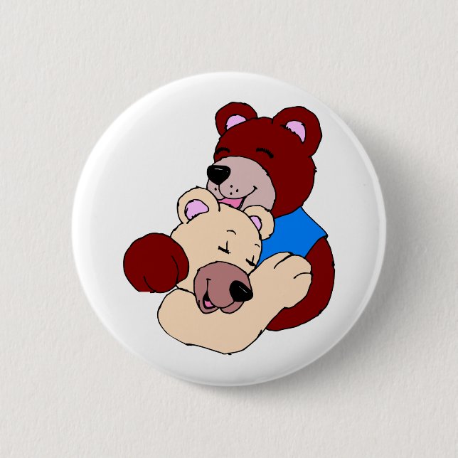 Cuddly Bears 6 Cm Round Badge (Front)