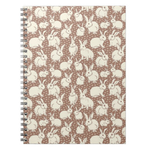 Cuddly Bunny Rabbits Bonanza - Mocha Mousse. Notebook