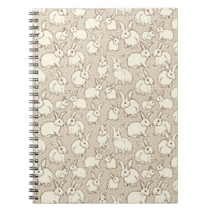 Cuddly Bunny Rabbits Bonanza - pattern. Notebook