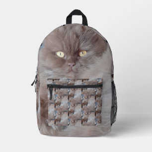 Cuddly Cat Printed Backpack