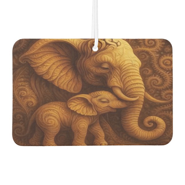 Cuddly Elephants Air Freshener (Front)