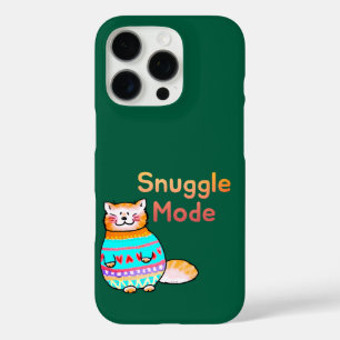 Cuddly Ginger Cat Snuggle Mode iPhone 16 Pro Case