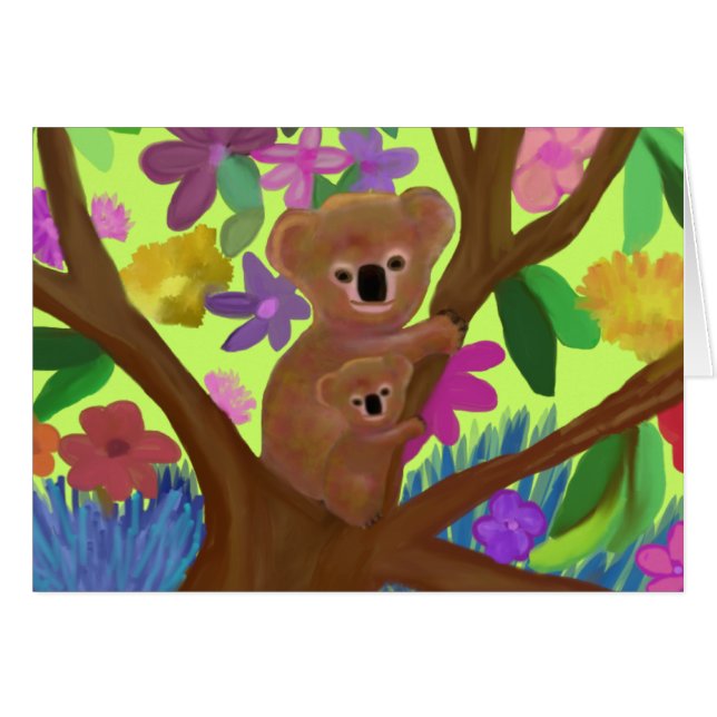 Cuddly Koala Habitat Cards (Front Horizontal)