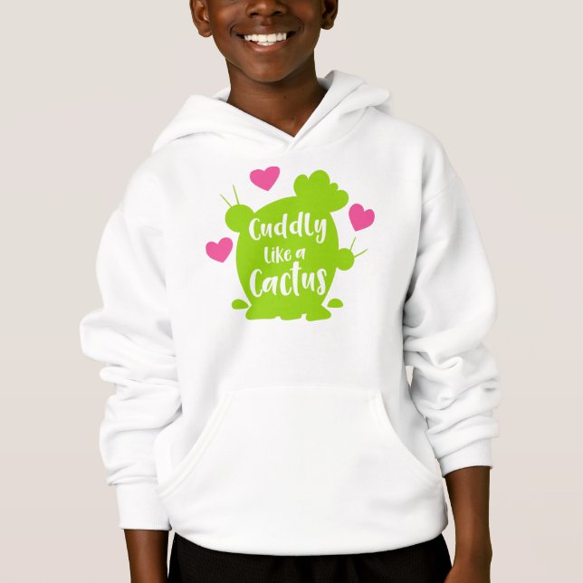 Cuddly Like A Cactus, Cacti, Succulent, Hearts (Front)
