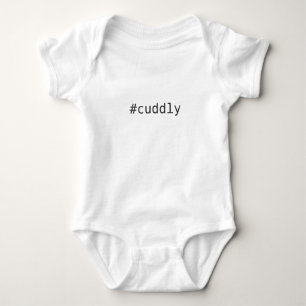 #cuddly (or YOUR text) custom Baby Bodysuit