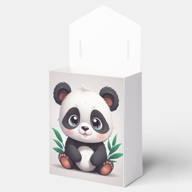Cuddly panda favour box (Opened)