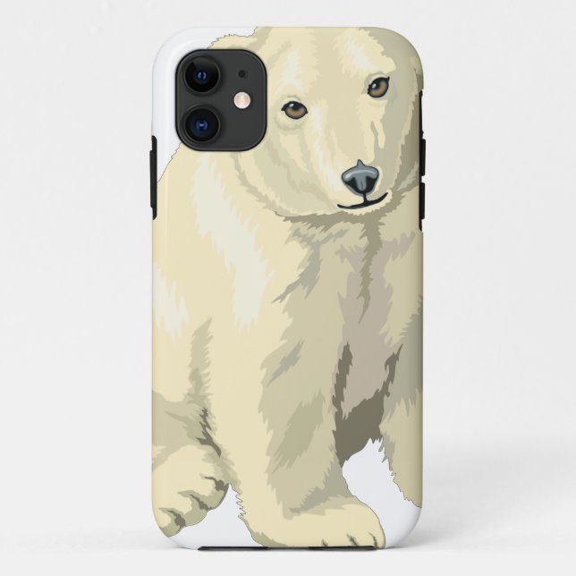 Cuddly  Polar Bear Case-Mate iPhone Case (Back)