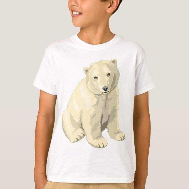 Cuddly  Polar Bear T-Shirt (Front)