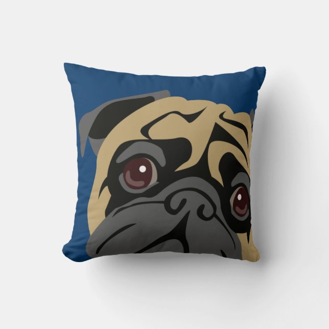 Cuddly Pug Cushion (Front)