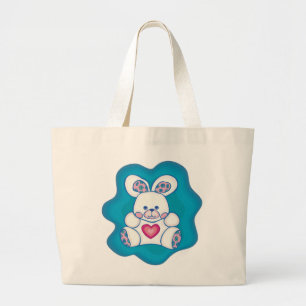 Cuddly Rabbit Large Tote Bag