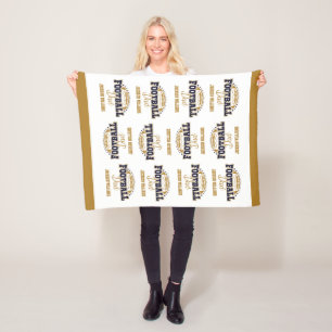 Cuddly Small Size Football Dad Fleece Blanket