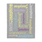 Cuddly Warm fleece Personalised Name Blanket