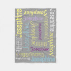 Cuddly Warm fleece Personalised Name Blanket