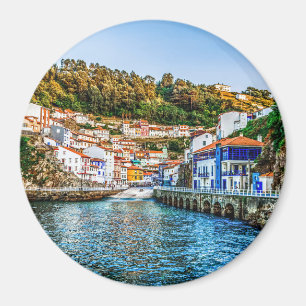 Cudillero, fishing village in Asturias. Spain. Magnet