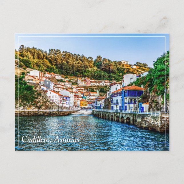 Cudillero, fishing village in Asturias. Spain. Postcard (Front)