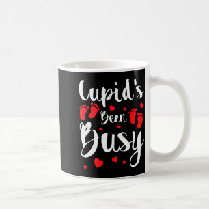 Cud's Been Busy Funny Baby Reveal 2025 Valentine N Coffee Mug
