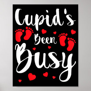 Cud's Been Busy Funny Baby Reveal 2025 Valentine N Poster