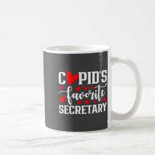 Cud's Favorite Secretary Cute Heart Valentine's Da Coffee Mug