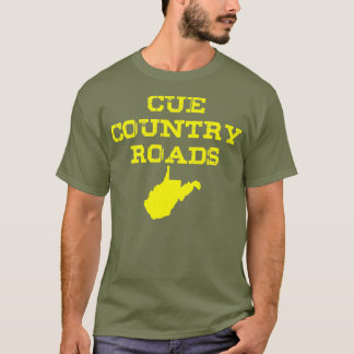 Cue Country Roads  Blue and Gold T-Shirt