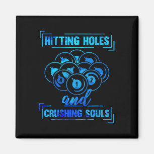 Cue Funny Billiards Pool Player Funny Magnet