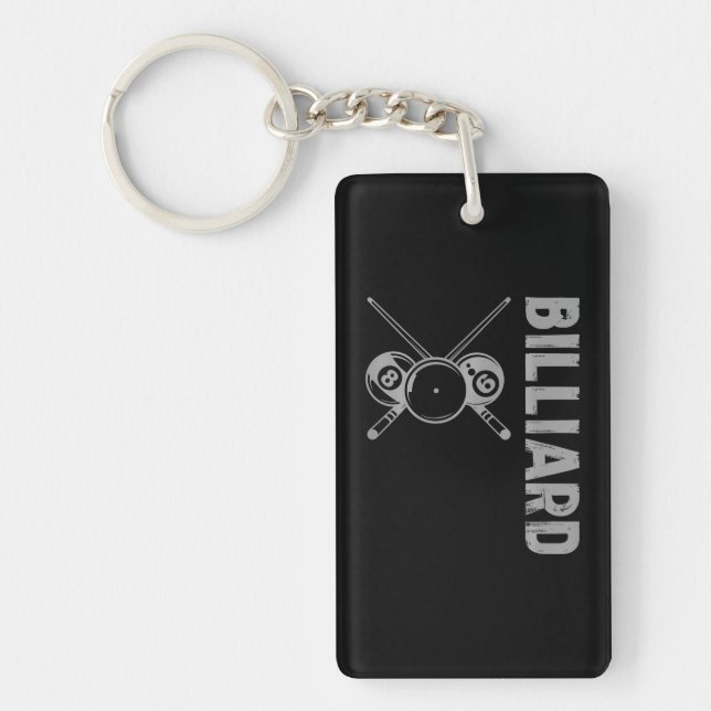 Cue Sports Billiards Key Ring (Front)