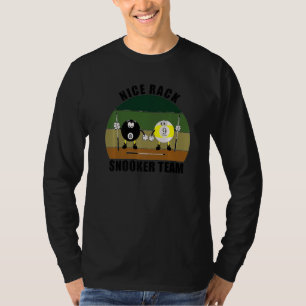 Cue Sports Pool Billiards Team Nice Rack Snooker P T-Shirt