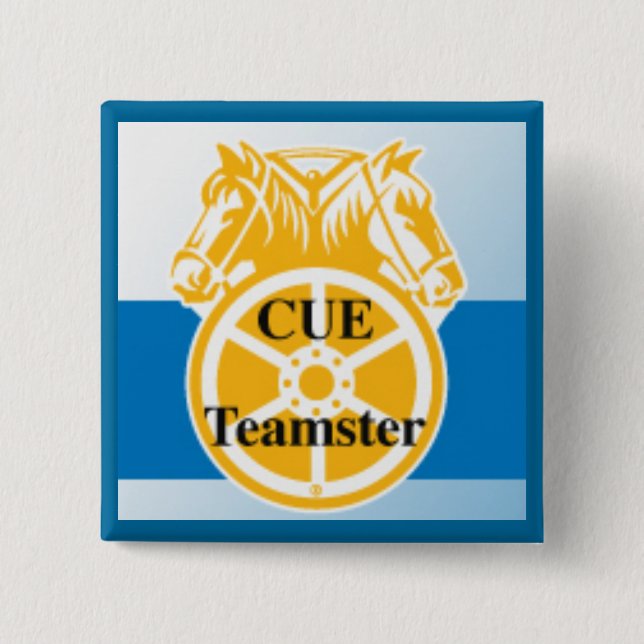 CUE Teamster 15 Cm Square Badge (Front)