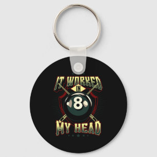 Cue The Oops Billiards Unplanned Key Ring