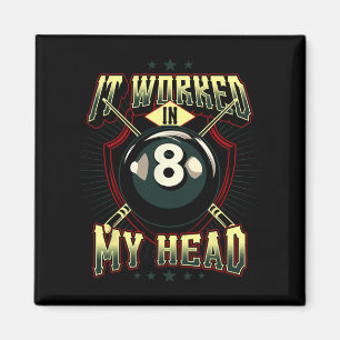 Cue The Oops Billiards Unplanned  Magnet