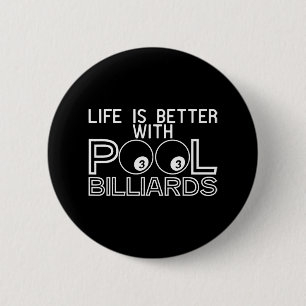 Cueist Chalk Stick Billiards Rack Snooker Players  6 Cm Round Badge