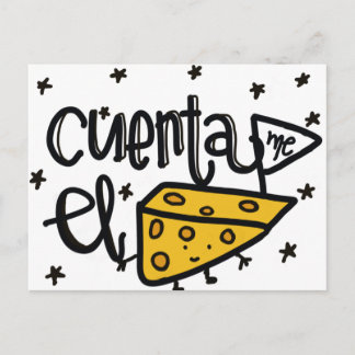 Cuenta me el queso.t postcard